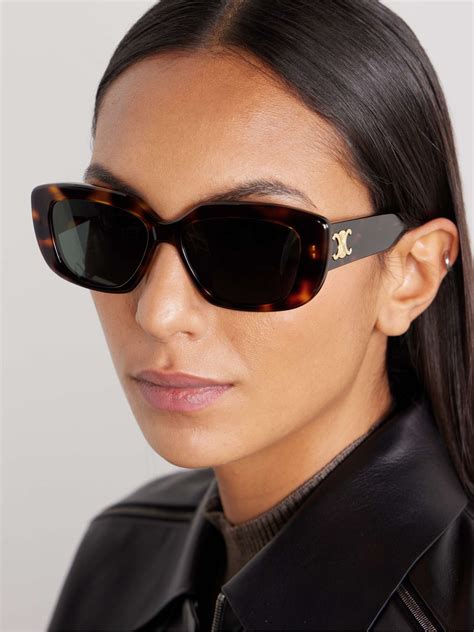 celine triomphe sunglasses size|TRIOMPHE XL 01 SUNGLASSES IN ACETATE .